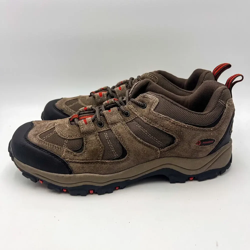 NEVADOS Mens Boomerang ll Low Hiking Sneakers Size 13 EU 47.5 Tan Leather NWOB